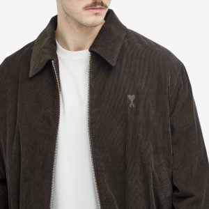 AMI Paris Zipped Corduroy Bomber Jacket