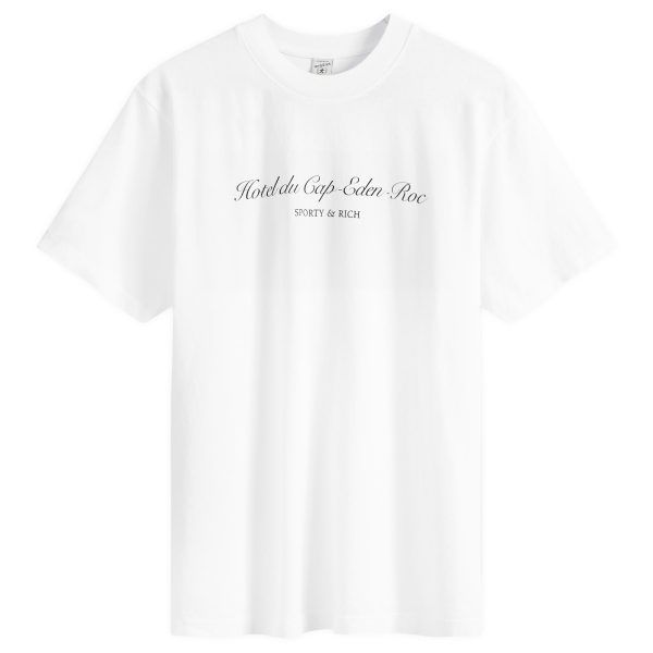 Sporty & Rich Hotel du Cap Cursive T-Shirt