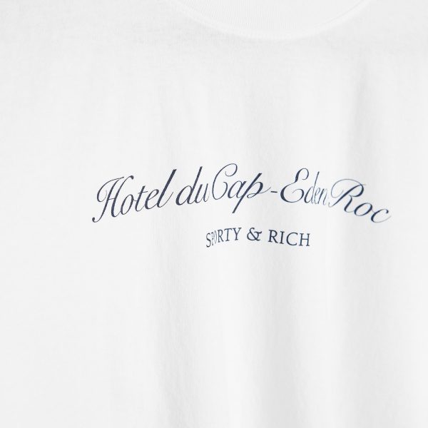 Sporty & Rich Hotel du Cap Cursive T-Shirt