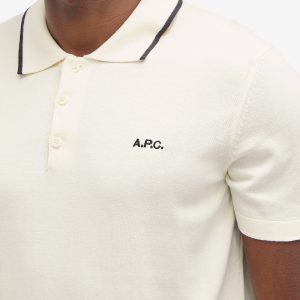 A.P.C. Fynn Tipped Knit Polo