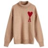 AMI Paris Large A Heart Crew Neck Jumper