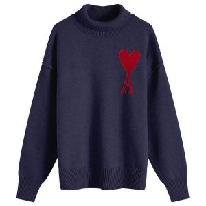 AMI Paris Large A Heart Crew Neck Jumper