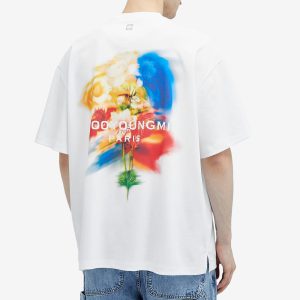 Wooyoungmi Blurred Flowers Back Logo T-Shirt