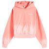 Sporty & Rich Serif Embroidered Cropped Hoodie
