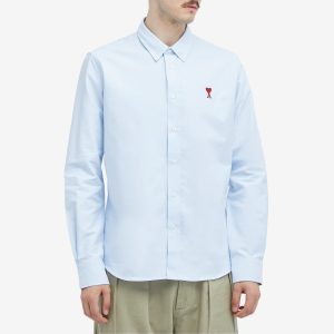 AMI Paris Heart Button Down Oxford Shirt