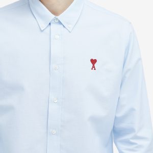 AMI Paris Heart Button Down Oxford Shirt