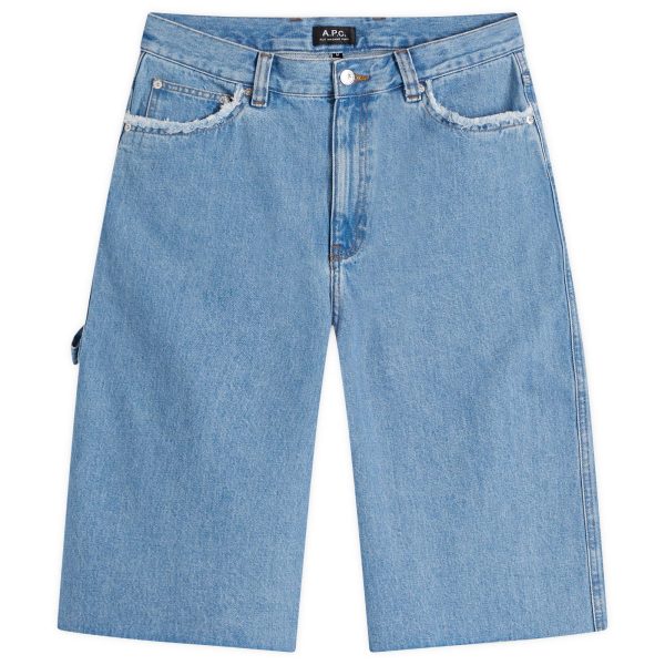 A.P.C. Oakland Unfinished Denim Shorts