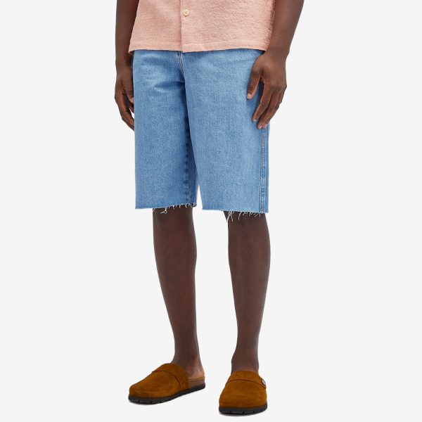 A.P.C. Oakland Unfinished Denim Shorts