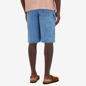 A.P.C. Oakland Unfinished Denim Shorts