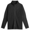 Homme Plissé Issey Miyake Pleated Zip Up Cardigan