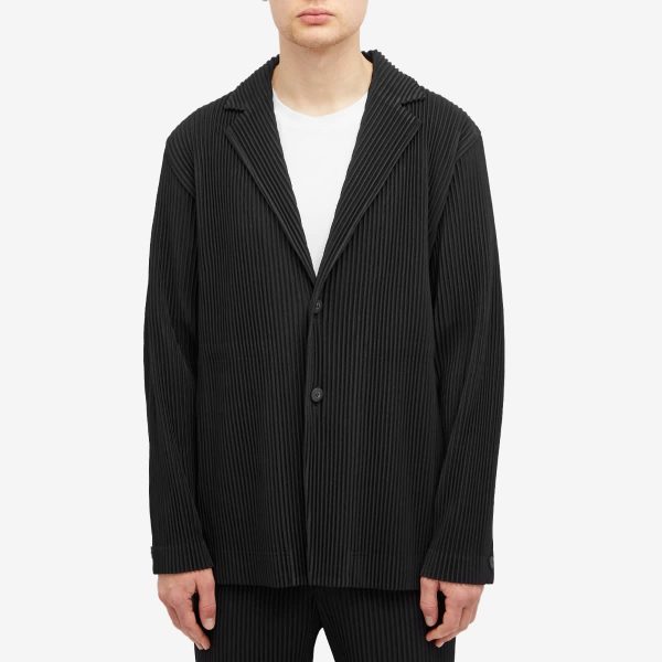 Homme Plissé Issey Miyake Pleated Single Breasted Jacket