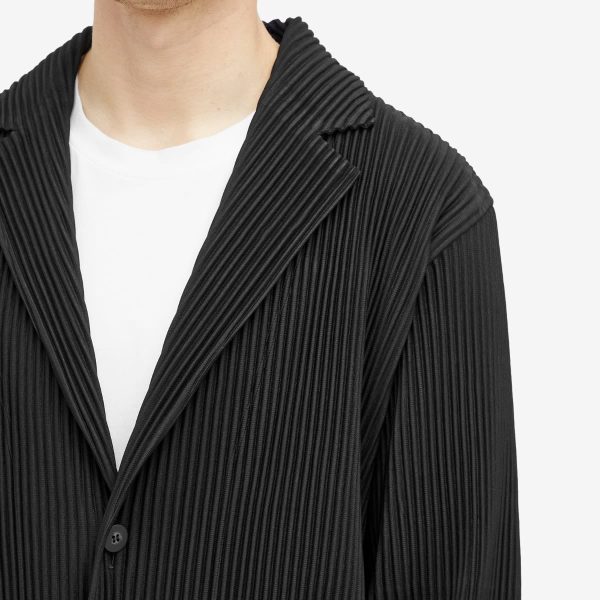 Homme Plissé Issey Miyake Pleated Single Breasted Jacket