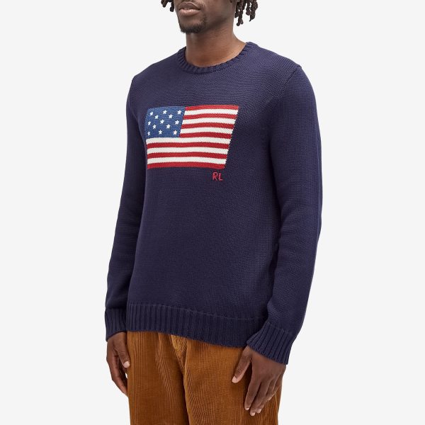 Polo Ralph Lauren Flag Intarsia Crew Jumper