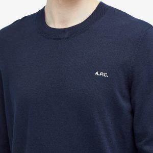 A.P.C. Amir Logo Crew Neck Jumper