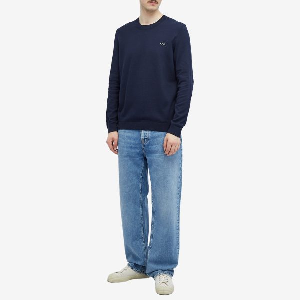 A.P.C. Amir Logo Crew Neck Jumper