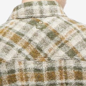 Isabel Marant Kevron Wool Check Overshirt