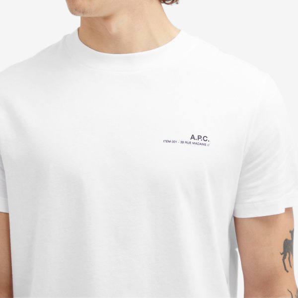 A.P.C. Item Logo T-Shirt