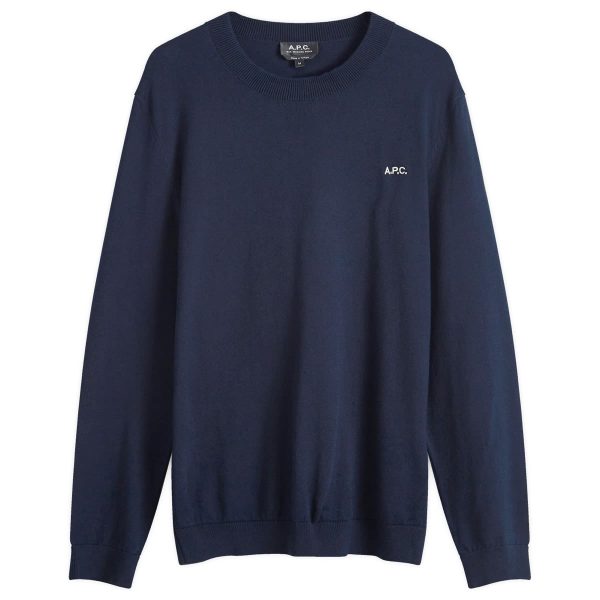 A.P.C. Amir Logo Crew Neck Jumper