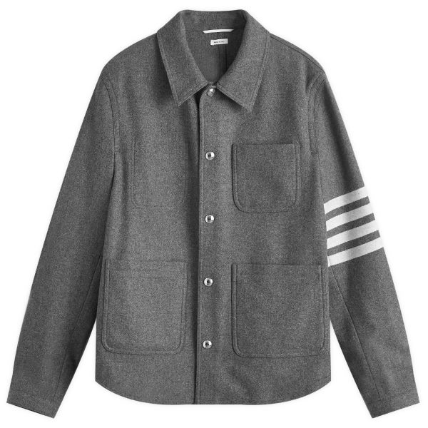 Thom Browne Melton Wool Utility Patch Jacket