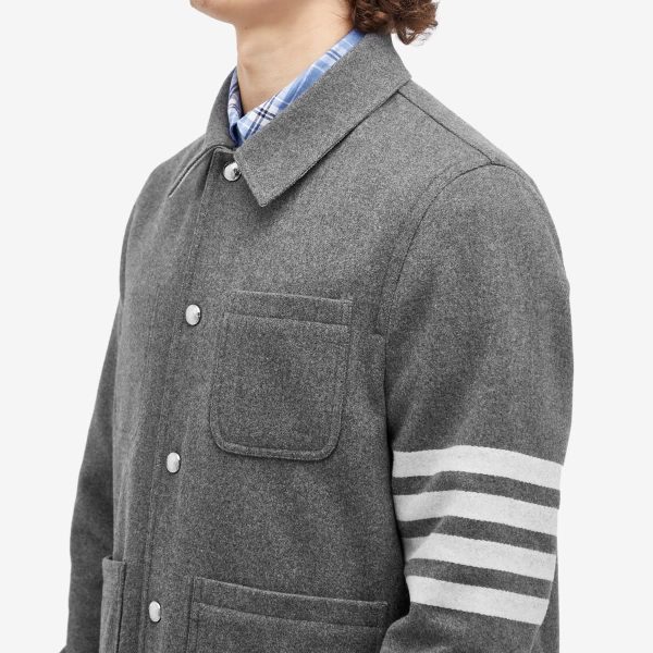 Thom Browne Melton Wool Utility Patch Jacket