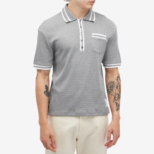 Thom Browne Textured Tipped Polo