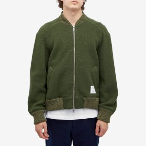 Thom Browne Wool Fleece Bomber Jacket