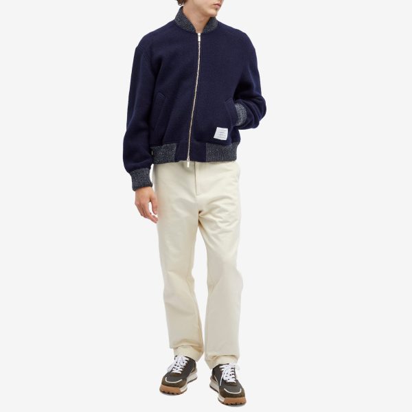 Thom Browne Wool Fleece Bomber Jacket