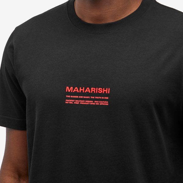 END. x Maharishi 23Rd Shield Embroidered T-Shirt