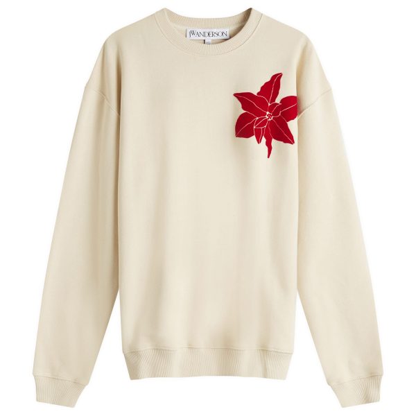 JW Anderson Flocked Flower Sweatshirt