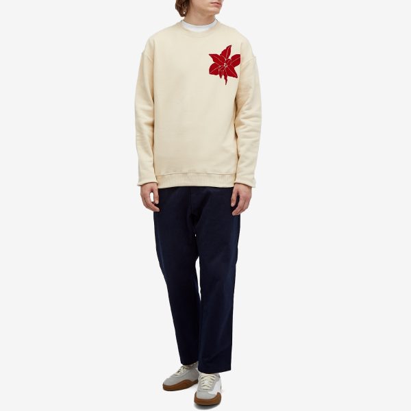 JW Anderson Flocked Flower Sweatshirt