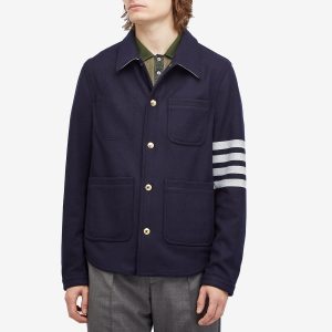 Thom Browne Melton Wool Utility Patch Jacket