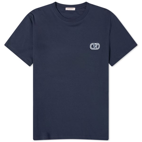 Valentino Embroidered V Logo Tee