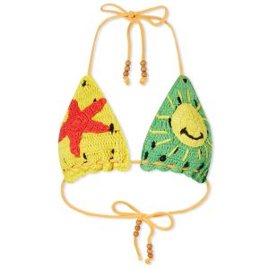It's Now Cool Barbados Crochet Tri Bikini Top