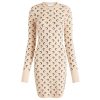 Marine Serre Moon Jacquard Knit Mini Dress