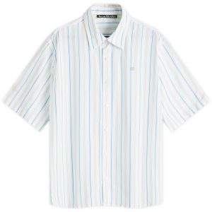 Acne Studios Sarlie Face Short Sleeve Stripe Shirt