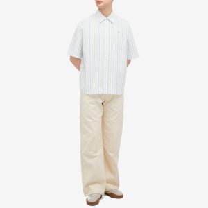 Acne Studios Sarlie Face Short Sleeve Stripe Shirt