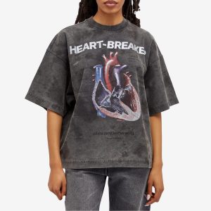 Alexander Wang Oversize Heart Breaker Print T-Shirt