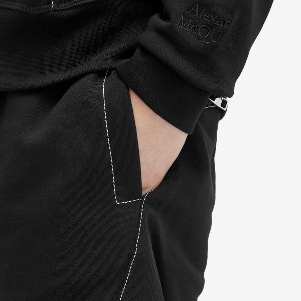 Alexander McQueen Contrast Stitch Jogger Shorts