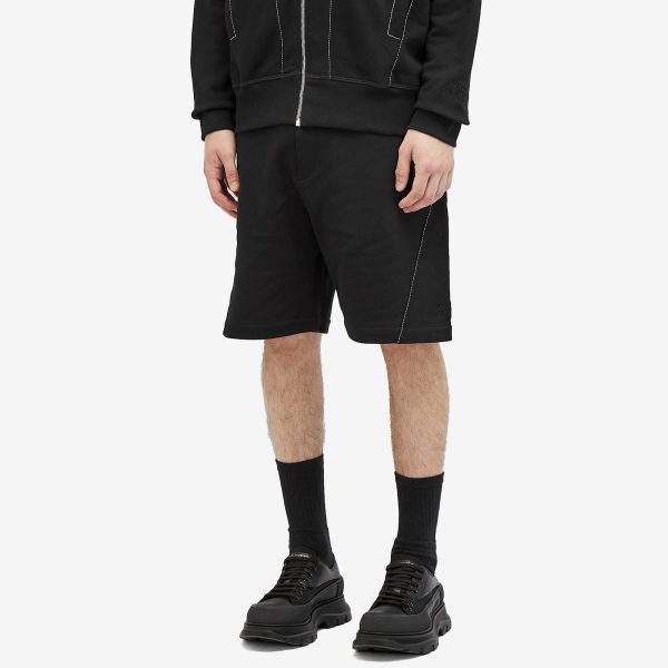 Alexander McQueen Contrast Stitch Jogger Shorts