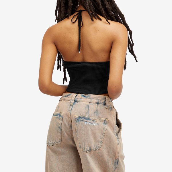 AMIRI Stacked Halter Top