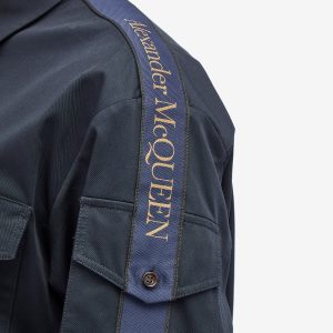 Alexander McQueen Logo Tape Military Shirt