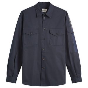 Alexander McQueen Logo Tape Military Shirt