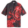 Alexander McQueen Waxed Floral Print Vacation Shirt