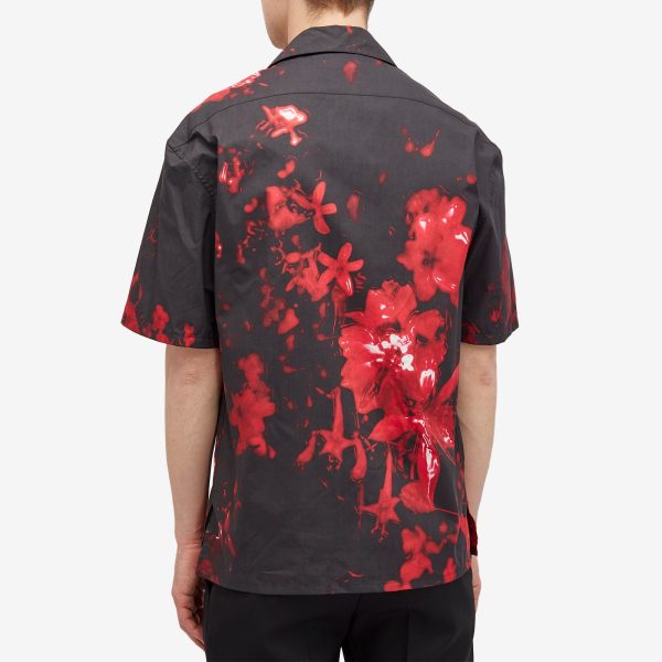 Alexander McQueen Waxed Floral Print Vacation Shirt