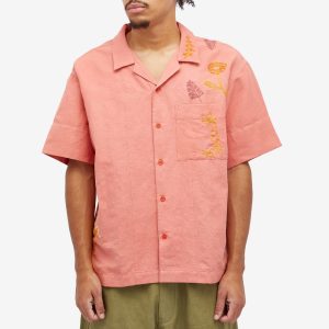 Story mfg. Greetings Embroidered Vacation Shirt