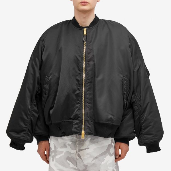 Balenciaga Double Sleeve Nylon Bomber