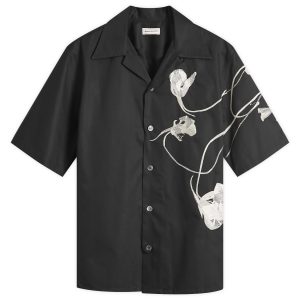 Alexander McQueen Embroidered Flower Vacation Shirt