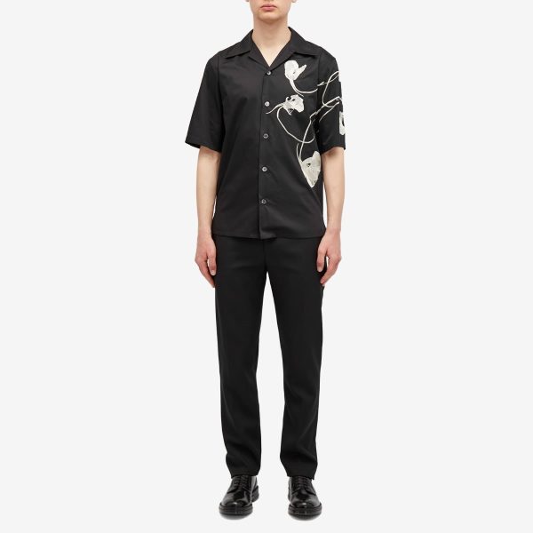 Alexander McQueen Embroidered Flower Vacation Shirt