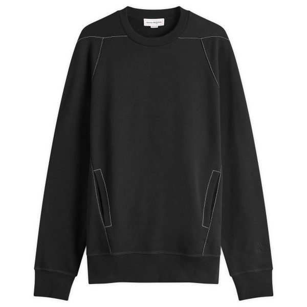 Alexander McQueen Contrast Stitch Crew Sweatshirt