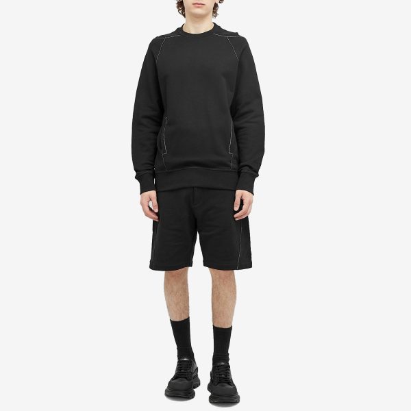 Alexander McQueen Contrast Stitch Crew Sweatshirt